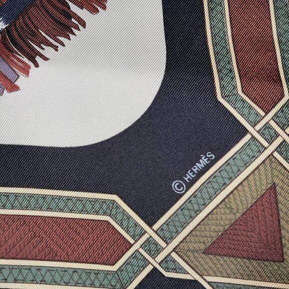 Hermes Hermès Cuirs Du Desert Silk Scarf 90cm Square Carre - Picture 11 of 16